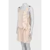 Ruffled halter dress