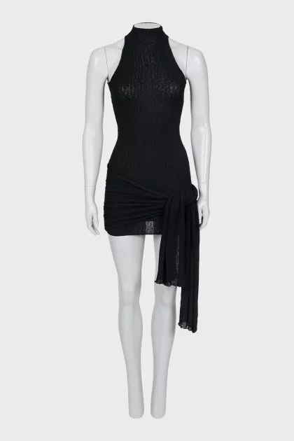 Dress with side train