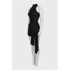 Dress with side train