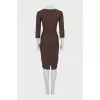 Brown sheath dress