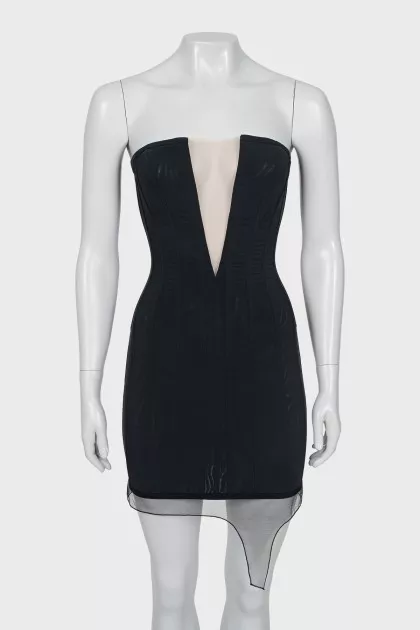 Black corset dress
