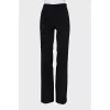 Classic cut wool trousers