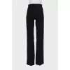 Classic cut wool trousers
