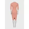 V-neck dress with zip at the back