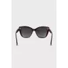 Sunglasses with print inside the frame