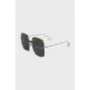 Sunglasses with print on tint