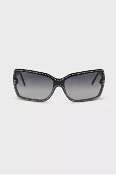 Gradient Sunglasses with Rhinestones