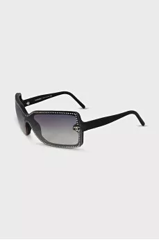 Gradient Sunglasses with Rhinestones