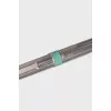 Silver pen with blue ink
