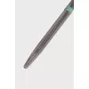 Silver pen with blue ink