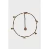 Gold bracelet with round pendants