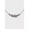Set of pendant and earrings with crystals
