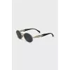 Oval frame sunglasses