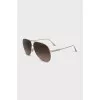 Men's thin frame sunglasses