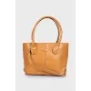 Brown leather bag
