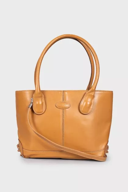 Brown leather bag