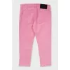 Cropped Pink Jeans