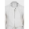 Jumpsuit with shorts and long sleeves
