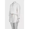 Jumpsuit with shorts and long sleeves