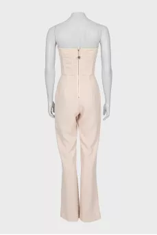 Overalls with trousers decorated with lace