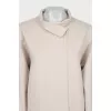 Loose fit wool coat with buttons