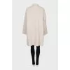 Loose fit wool coat with buttons