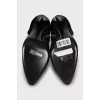 Ankle boots made of leather and velour