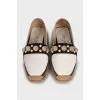 Espadrilles with golden beads
