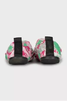Soft ballet flats in floral print