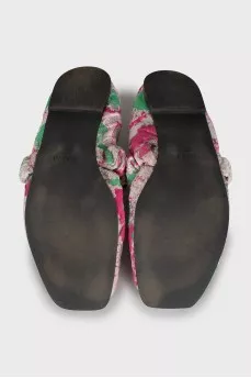 Soft ballet flats in floral print