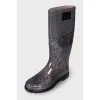 Rubber boots with print