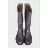 Rubber boots with print
