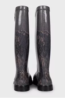 Rubber boots with print