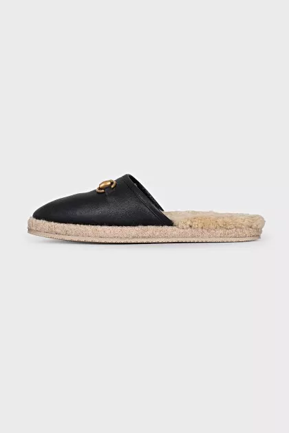 Insulated clogs with fur