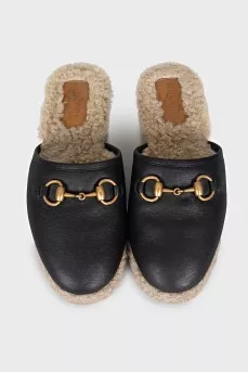 Insulated clogs with fur