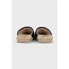 Insulated clogs with fur