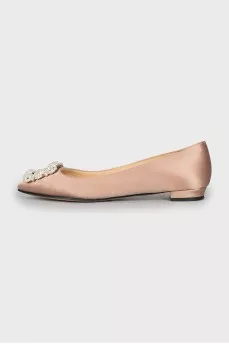 Hangisiflat satin ballet flats