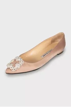 Hangisiflat satin ballet flats
