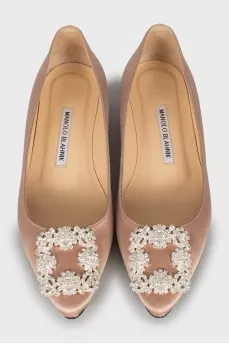 Hangisiflat satin ballet flats