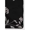 Black velvet scarf