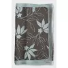 Scarf with floral print trim