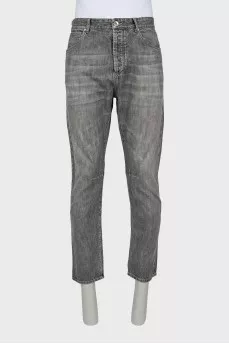 Чоловічі сірі джинси straight fit