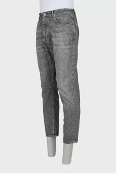 Чоловічі сірі джинси straight fit