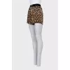Animal Print Silk Shorts
