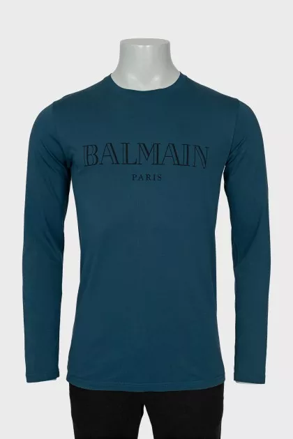 Men's straight cut long sleeve with logo