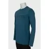Men's straight cut long sleeve with logo