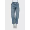 Tapered fit button down jeans