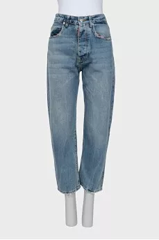 Джинси tapered fit на гудзиках