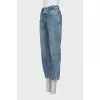 Tapered fit button down jeans