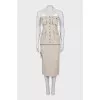 Corset and skirt suit